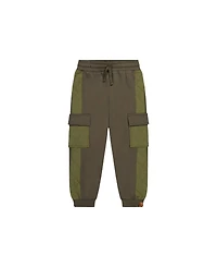 Deux par Toddler Boys (2T - 5T) Fleece Bi-Material Sweatpants