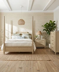 A.r.t. Furniture Eave 3-Piece Queen Wood Panel Bedroom Set (Bed, Chest & Nightstand)