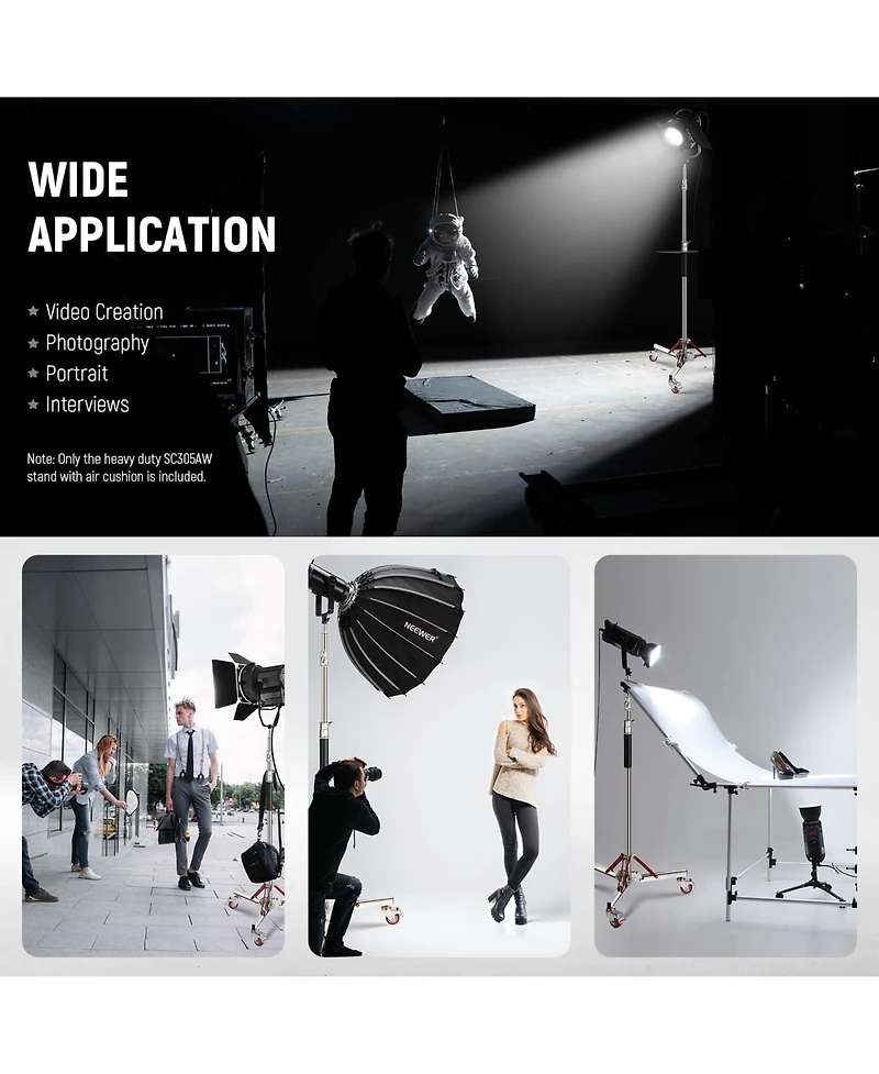 Neewer SC305AW Photography Light Stand with 10ft