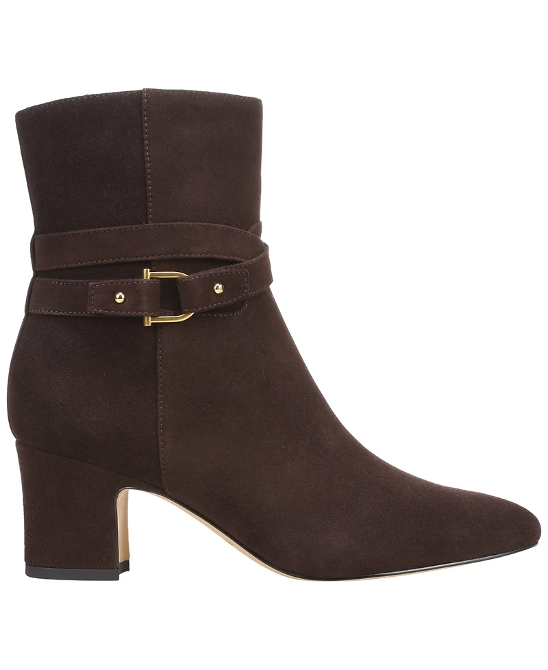 Franco Sarto Women's Suede Almond Toe Ankle Booties
