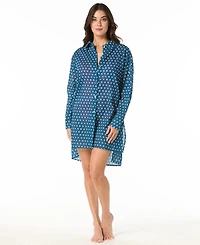 Michael Kors Women's Cover-Up Swim Shirt