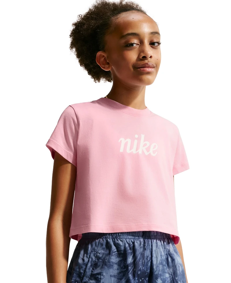 Nike Sportswear Girls' 7-16 Cropped Short-Sleeve T-Shirt