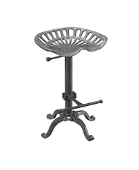 HomeRoots 23" Iron Backless Adjustable Height Bar Chair