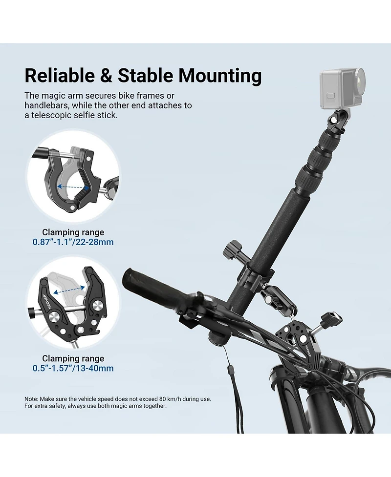 Neewer Gp-30 Camera Mounting Accessory for select GoPro, Dji and Insta360 action cameras
