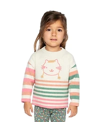Deux par Toddler Girl (2T - 5T) Knitted Stripe Sweater
