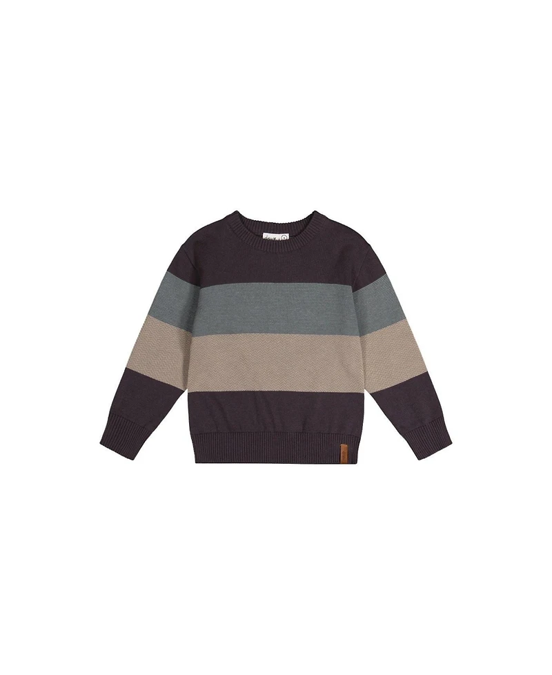 Deux par Toddler Boys (2T - 5T) block Knit Sweater