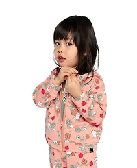 Deux par Little and Big Girl (6Y - 8Y) French Terry Hooded Cardigan Sweatshirts