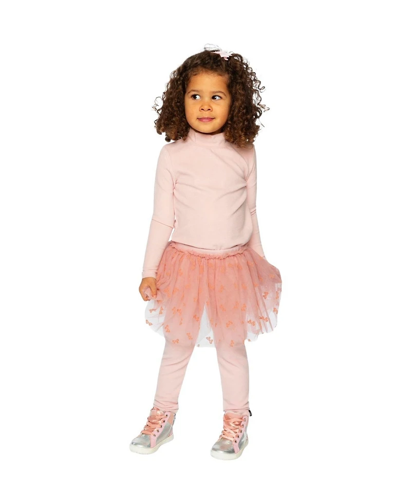 Deux par Toddler Girl(2T-5T) Leggings with Integrated Tulle Skirt