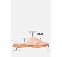 Rag and Co Women's Kimama Criss Cross Strap Slip Ons