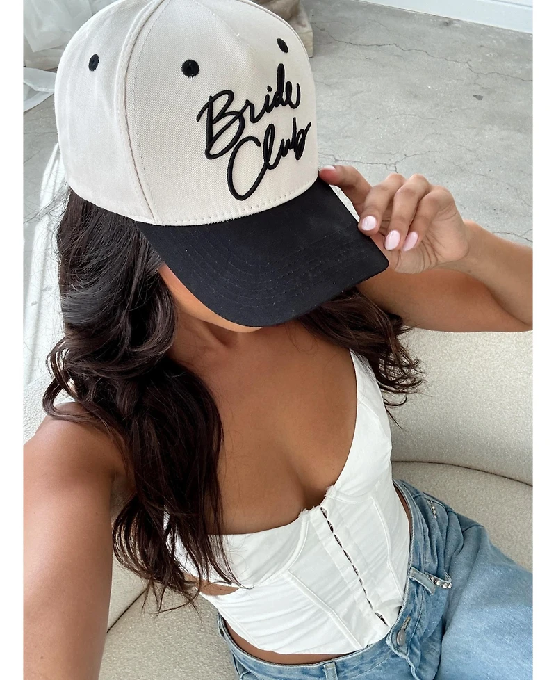 Untamed Petals Women's Bride Club Baseball Hat