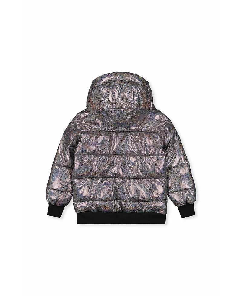 Deux par Deux Toddler Girl 2T-5T Winter Puffy Jacket Glitter