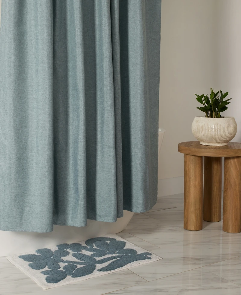 ienjoy Home Linen-Look Shower Curtains, 72" x