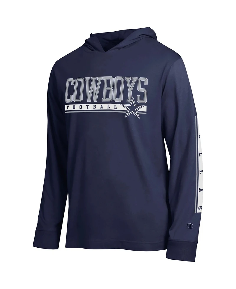 Champion Men's Navy Dallas Cowboys All-Star Hooded T-Shirt