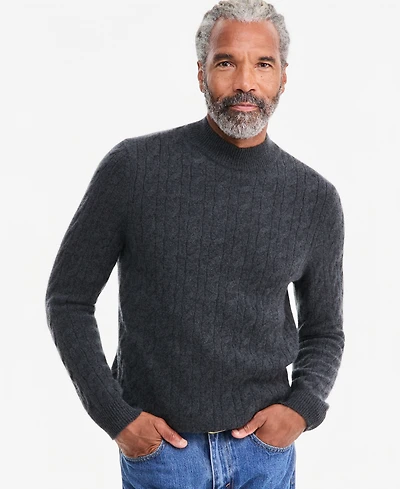 Club Room Men's Premium Cashmere Cable-Knit Turtleneck Sweater, Macy's Exclusive