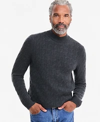 Club Room Men's Premium Cashmere Cable-Knit Turtleneck Sweater, Macy's Exclusive