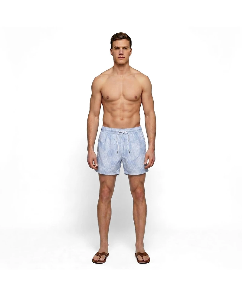 Surfside Supply Co. Men's Jimmy 5" Stripe Floral Volley