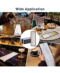 Yescom WeChef 30 Pcs 4.25 x 14" Restaurant Menu Covers Single Page 2 View Menu Sleeves Double-Stitched Edge Pvc for Wine List