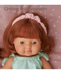 Miniland Baby Girl Doll with Red Hair 15"
