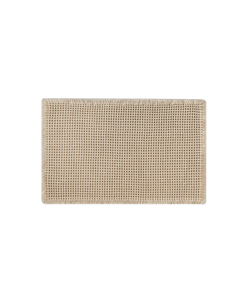 Lucky Brand Taylor Solid Waffle Weave Bath Rugs