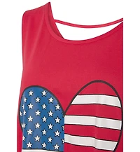 Lascana Women's American Flag Graphic Print Tank Top