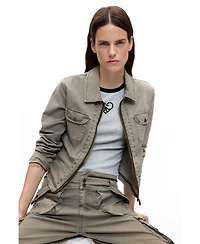 Desigual Women's Cargo Multi-Pocket Trousers