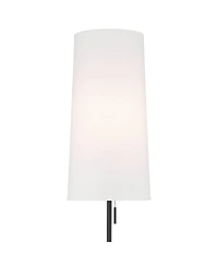Possini Euro Design Otis Mid Century Modern 66" Tall Standing Floor Lamp Tray Table Pull Chain Metal Living Room House