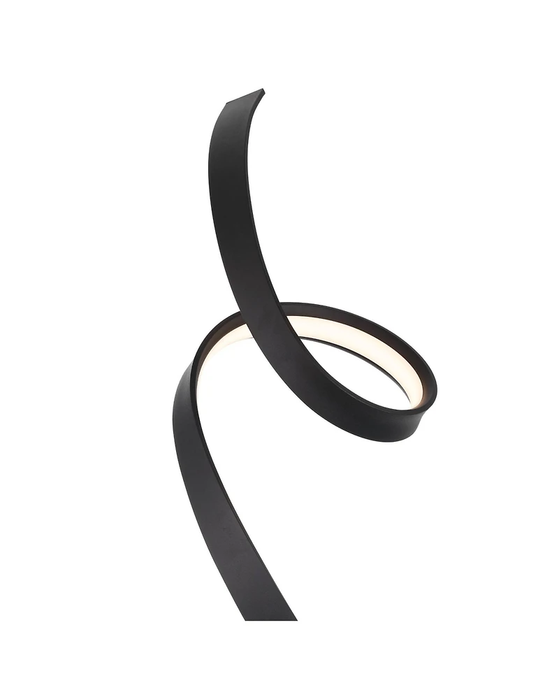 Possini Euro Design Avante Modern 56 1/2" Tall Standing Floor Lamp Ribbon Led Foot Switch Matte Finish Living Room Bedroom