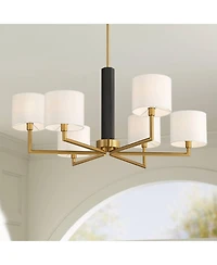 Possini Euro Design Possini Euro Virginia 32" Wide and Matte 6-Light Chandelier