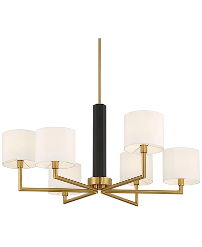 Possini Euro Design Possini Euro Virginia 32" Wide and Matte 6-Light Chandelier