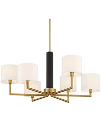 Possini Euro Design Possini Euro Virginia 32" Wide and Matte 6-Light Chandelier