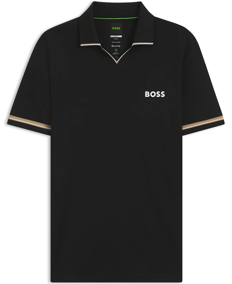Boss by Hugo Men's Signature-Stripe Active Slim-Fit Polo Shirt