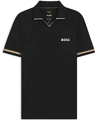 Boss by Hugo Men's Signature-Stripe Active Slim-Fit Polo Shirt