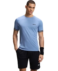 Boss by Hugo Men's Active Tennis-Ball Embossing Slim-Fit T-Shirt
