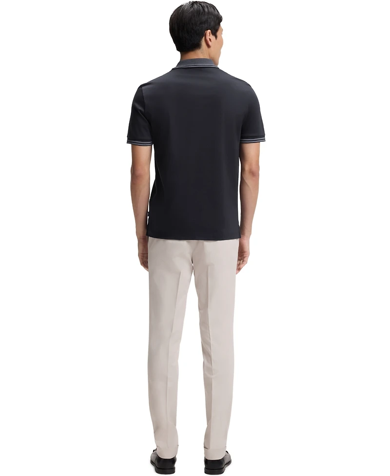 Boss by Hugo Men's Mercerized-Cotton Slim-Fit Polo Shirt