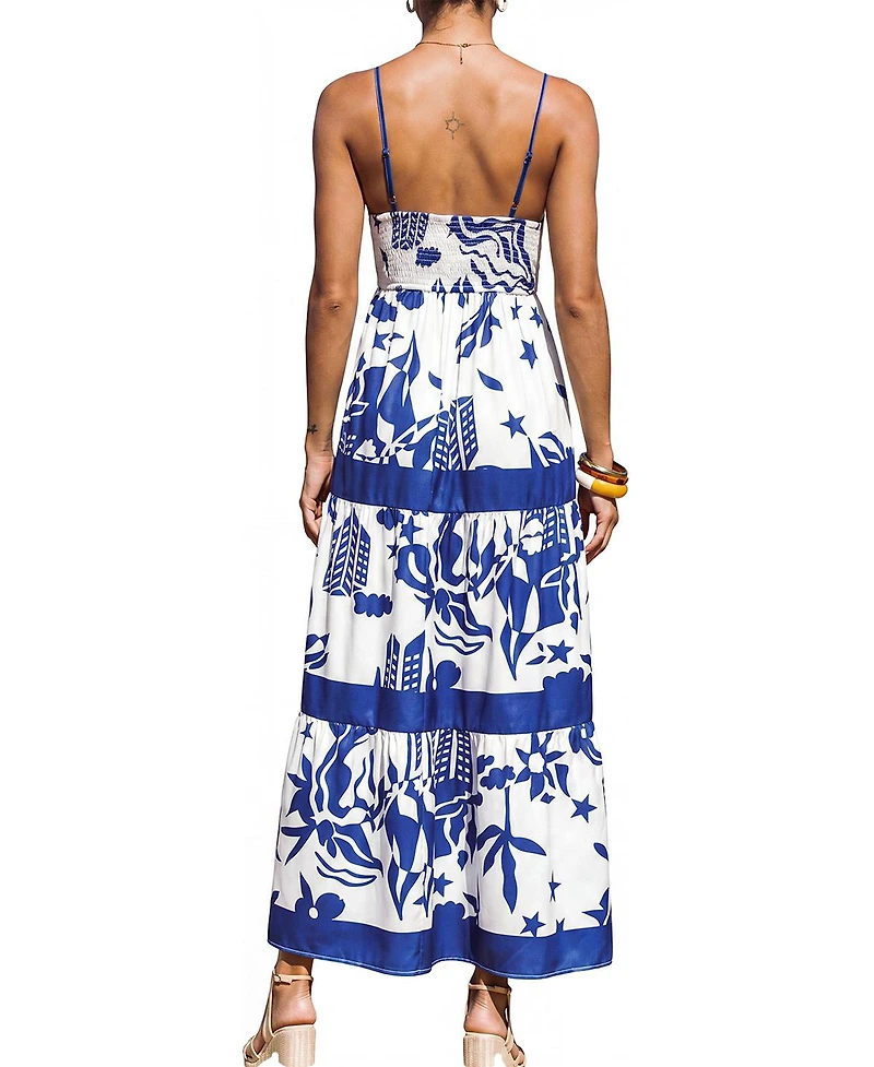 Cupshe Women's Heating Up Tropical Maxi Beach Dress