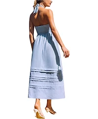 Cupshe Women's Secret Garden Blue Maxi Beach Dress