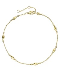 Adornia Gold Evil Eye Station Anklet