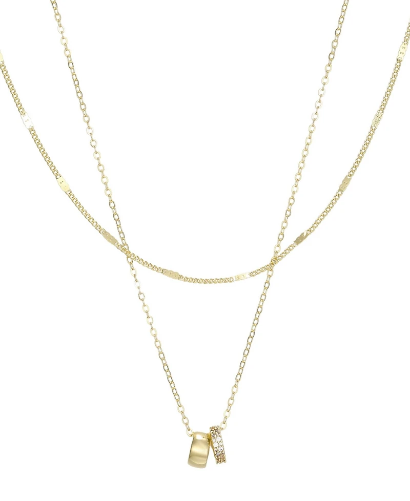 Adornia 14k Gold-Plated Set of 2 Necklace