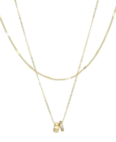 Adornia 14k Gold-Plated Set of 2 Necklace