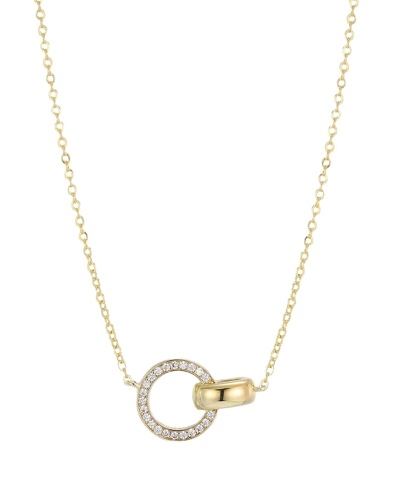 Adornia Gold Cubic Zirconia Rings Necklace