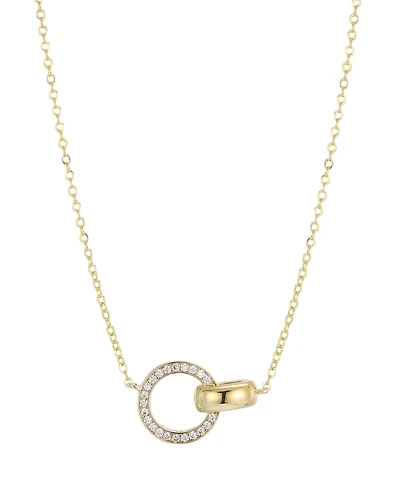 Adornia Gold Cubic Zirconia Rings Necklace
