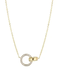 Adornia Gold Cubic Zirconia Rings Necklace