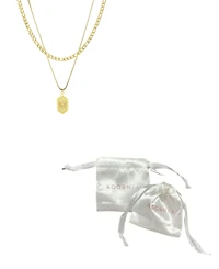 Adornia Tarnish Resistant Gold Set of 2 Necklace