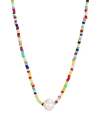 Adornia Natural Freshwater Pearl Color Bead Necklace