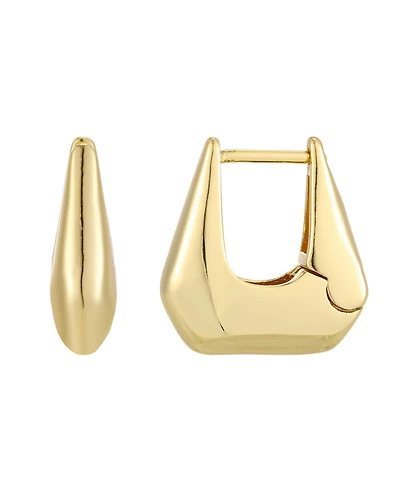 Adornia Gold Nouveau Purse Hoop Earrings