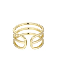 Adornia Gold Adjustable 3-Band Ring