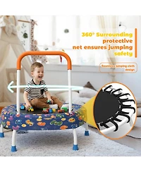 Zeny Toddler Trampoline for Kids 1 Year Plus with Handle, Baby Gifts Boys and Girls, Indoor Outdoor