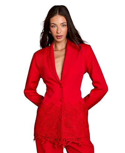 Coast Women's Embroidered Single Breasted Blazer