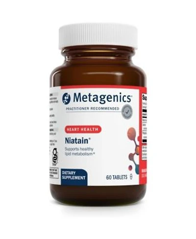 Metagenics Niatain Niacin B3 500 Mg Nicotinic Acid With Sustained Release For Reduced Flushing Supports Cholesterol Energy Gmp Certifie