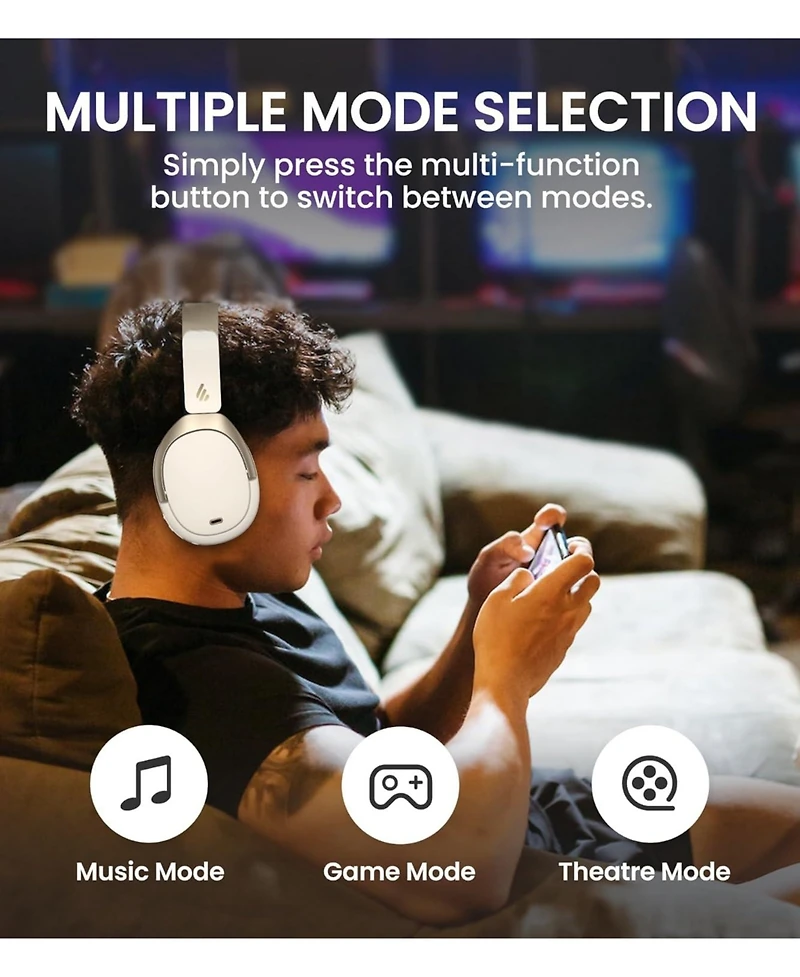 Edifier WH950NB Wireless Headphones - Active Noise Cancelling Headsets - Bluetooth 5.3